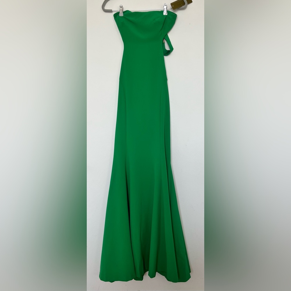 Nicole Miller maxi green dress